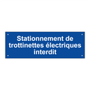 Stationnement de trottinettes électriques interdit