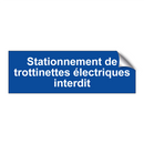 Stationnement de trottinettes électriques interdit