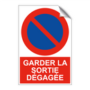 Garder la sortie dégagée