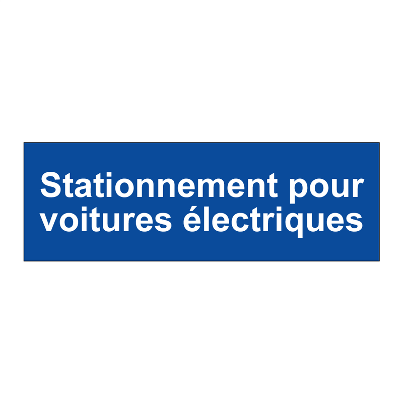 Stationnement pour voitures électriques