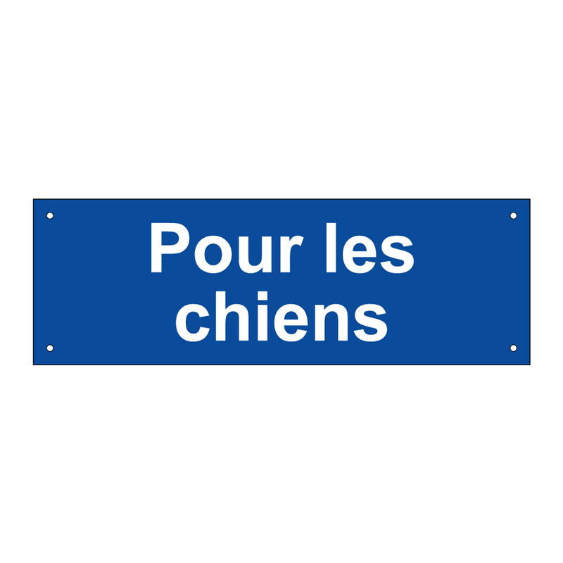 Pour les chiens