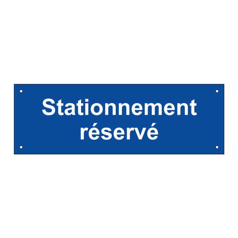 Stationnement réservé
