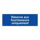 Réservé aux fournisseurs uniquement