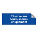 Réservé aux fournisseurs uniquement
