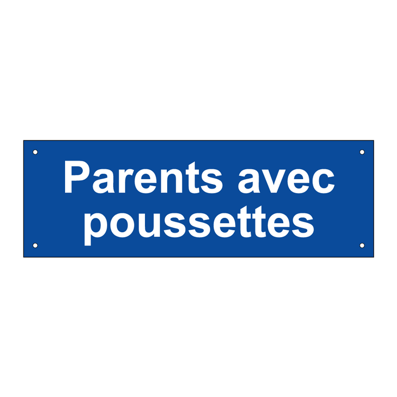 Parents avec poussettes
