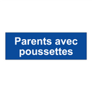 Parents avec poussettes