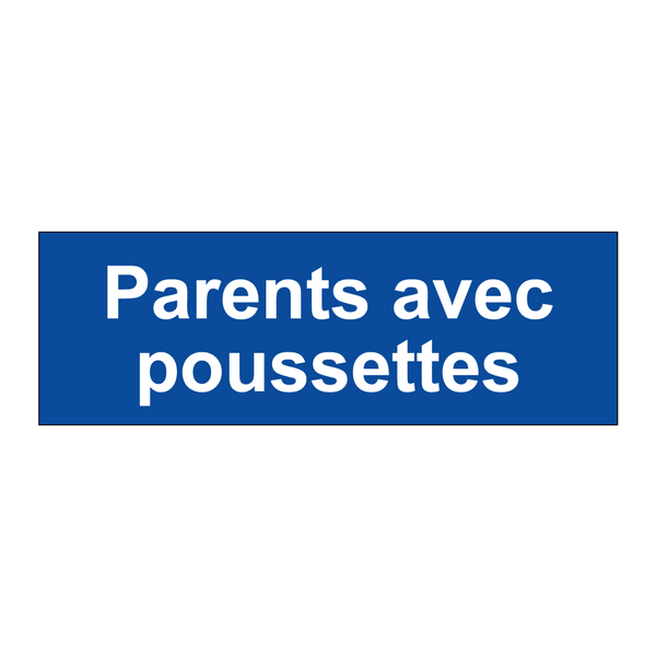 Parents avec poussettes