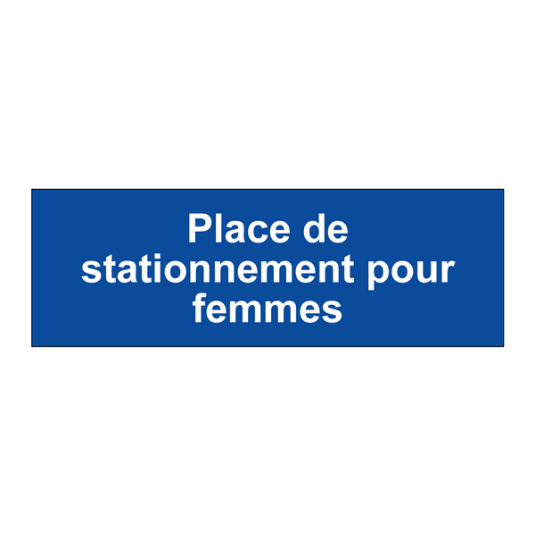 Place de stationnement pour femmes