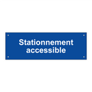 Stationnement accessible