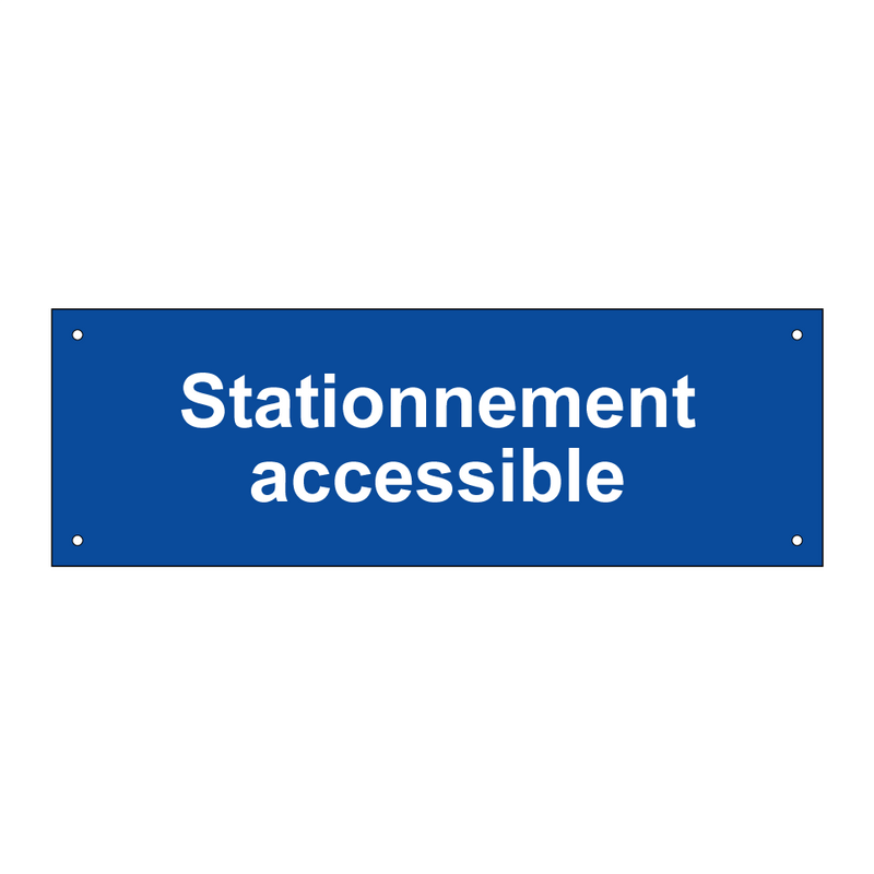Stationnement accessible