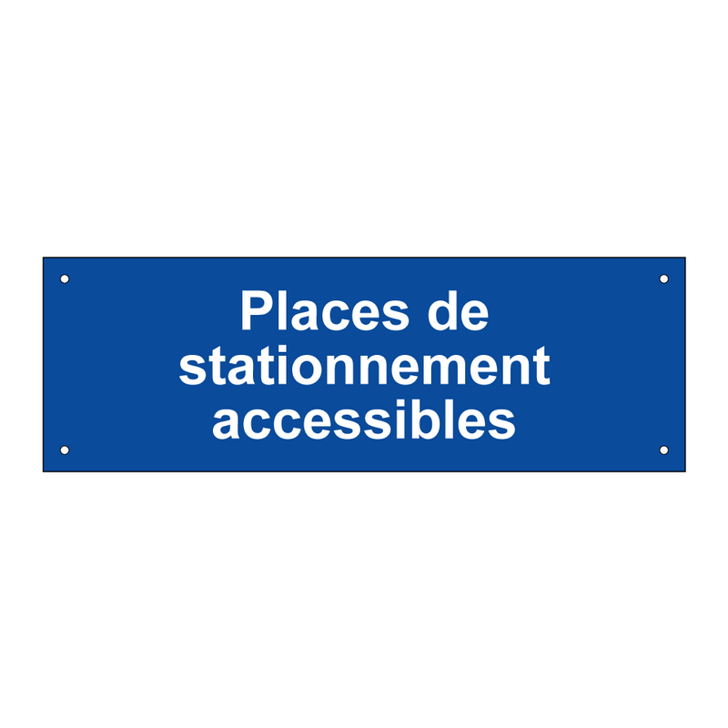 Places de stationnement accessibles