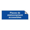 Places de stationnement accessibles