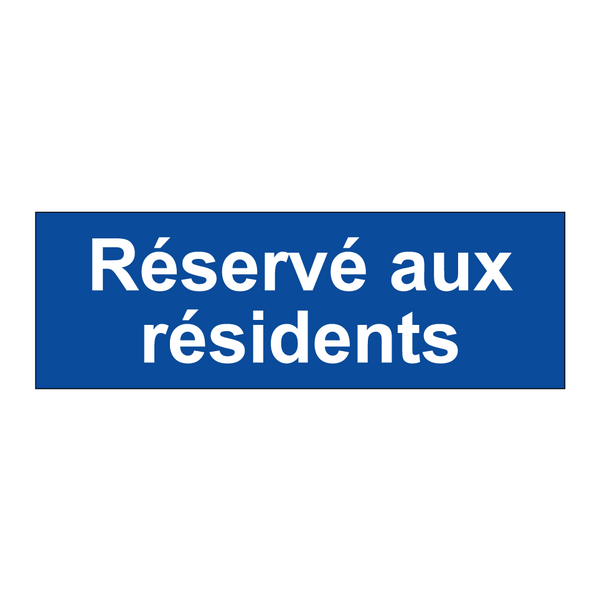 Réservé aux résidents