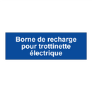 Borne de recharge pour trottinette électrique