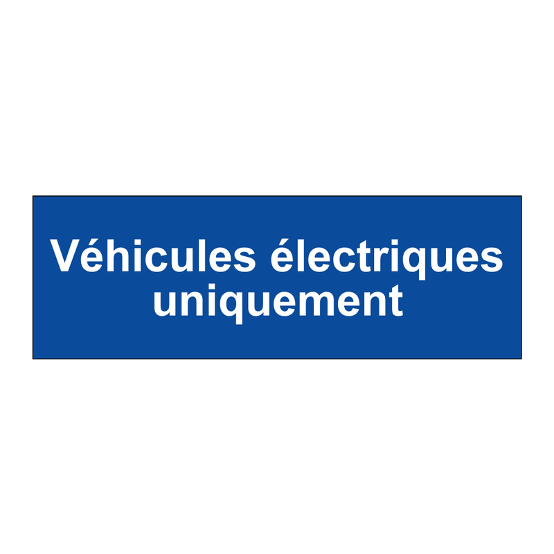 Véhicules électriques uniquement
