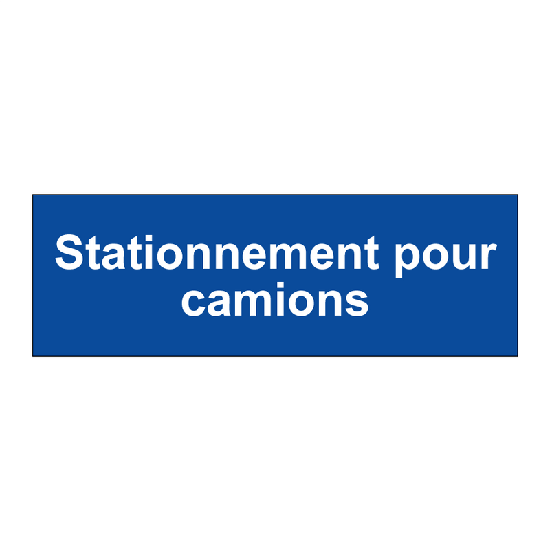 Stationnement pour camions