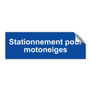 Stationnement pour motoneiges