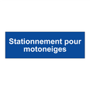 Stationnement pour motoneiges