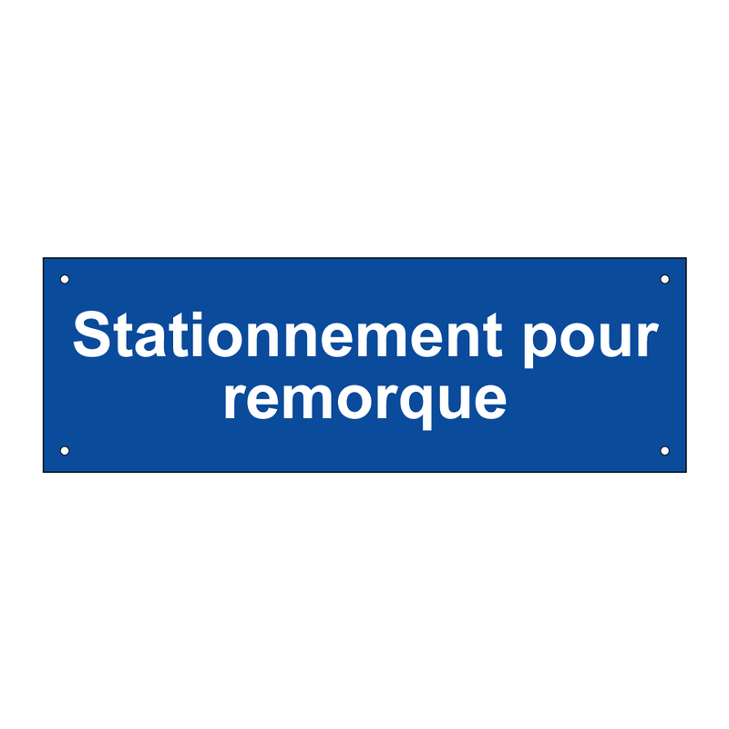 Stationnement pour remorque