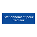 Stationnement pour tracteur