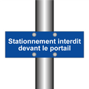 Stationnement interdit devant le portail
