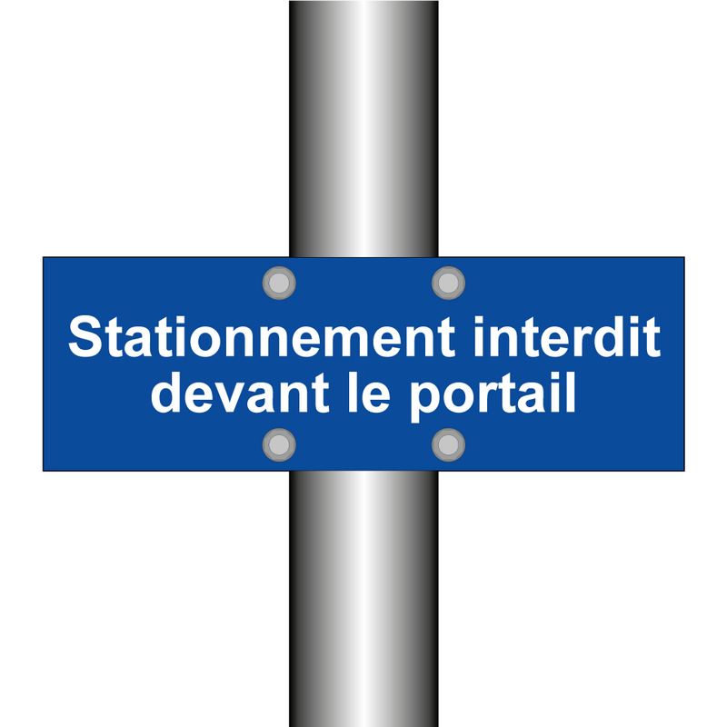 Stationnement interdit devant le portail