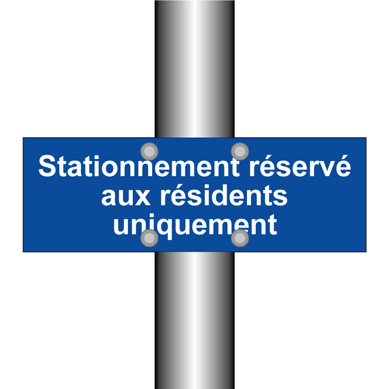 Stationnement réservé aux résidents uniquement