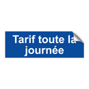 Tarif toute la journée