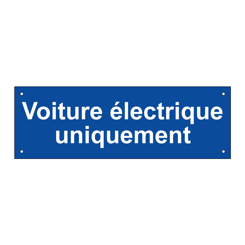 Voiture électrique uniquement