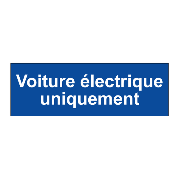 Voiture électrique uniquement
