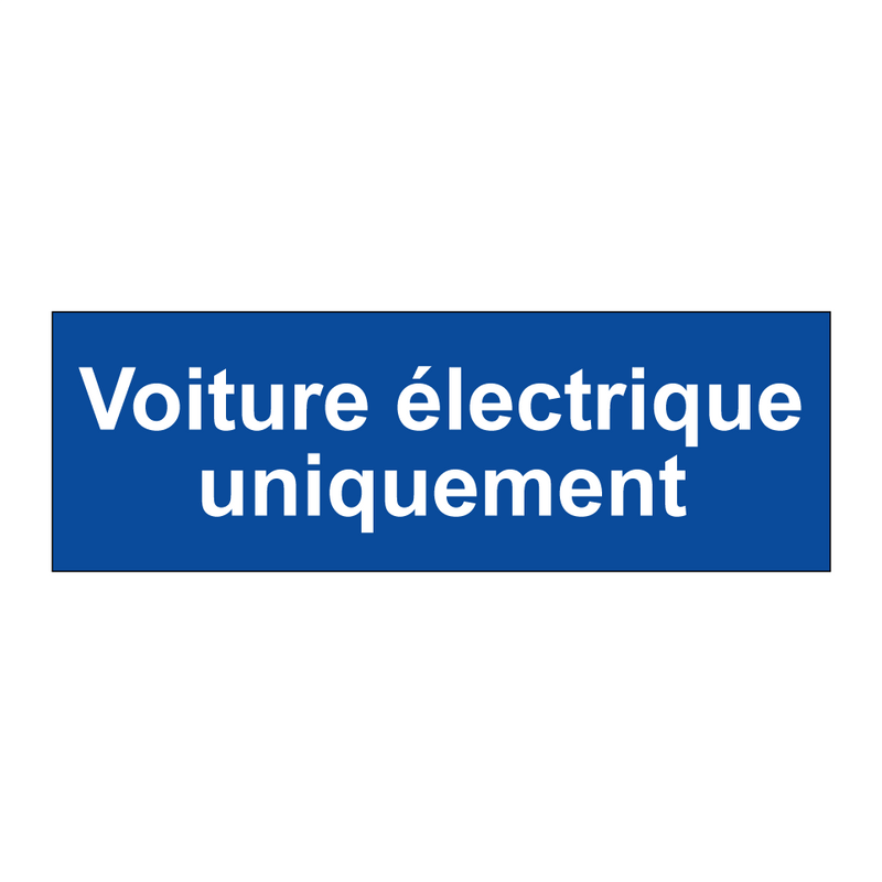 Voiture électrique uniquement