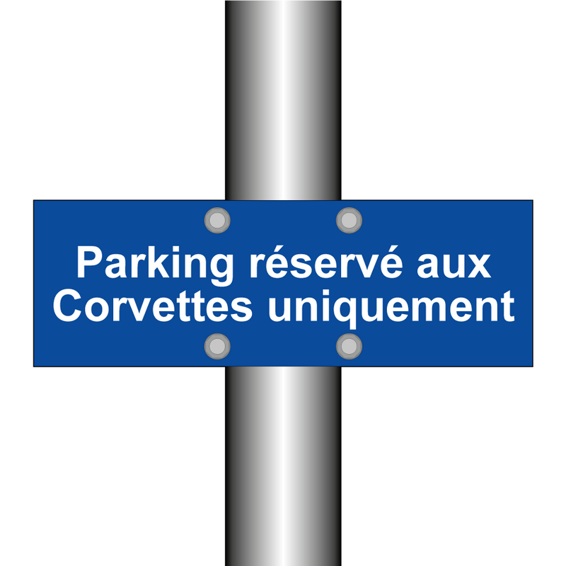 Parking réservé aux Corvettes uniquement