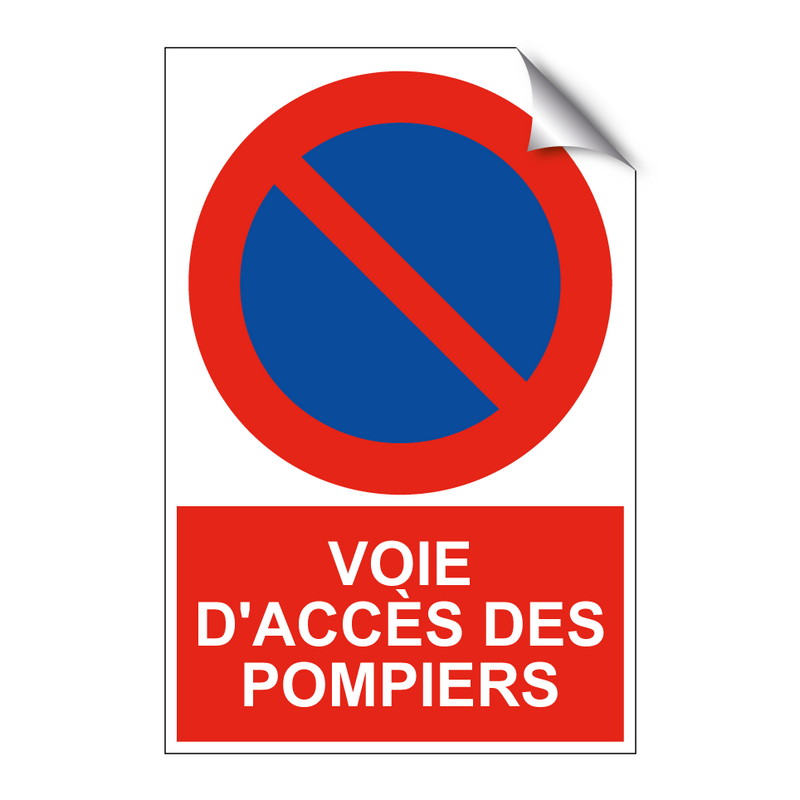 Voie d'accès des pompiers