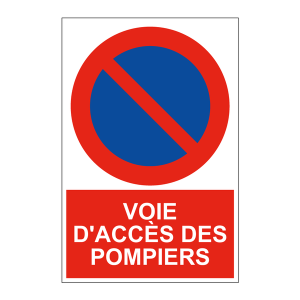 Voie d'accès des pompiers