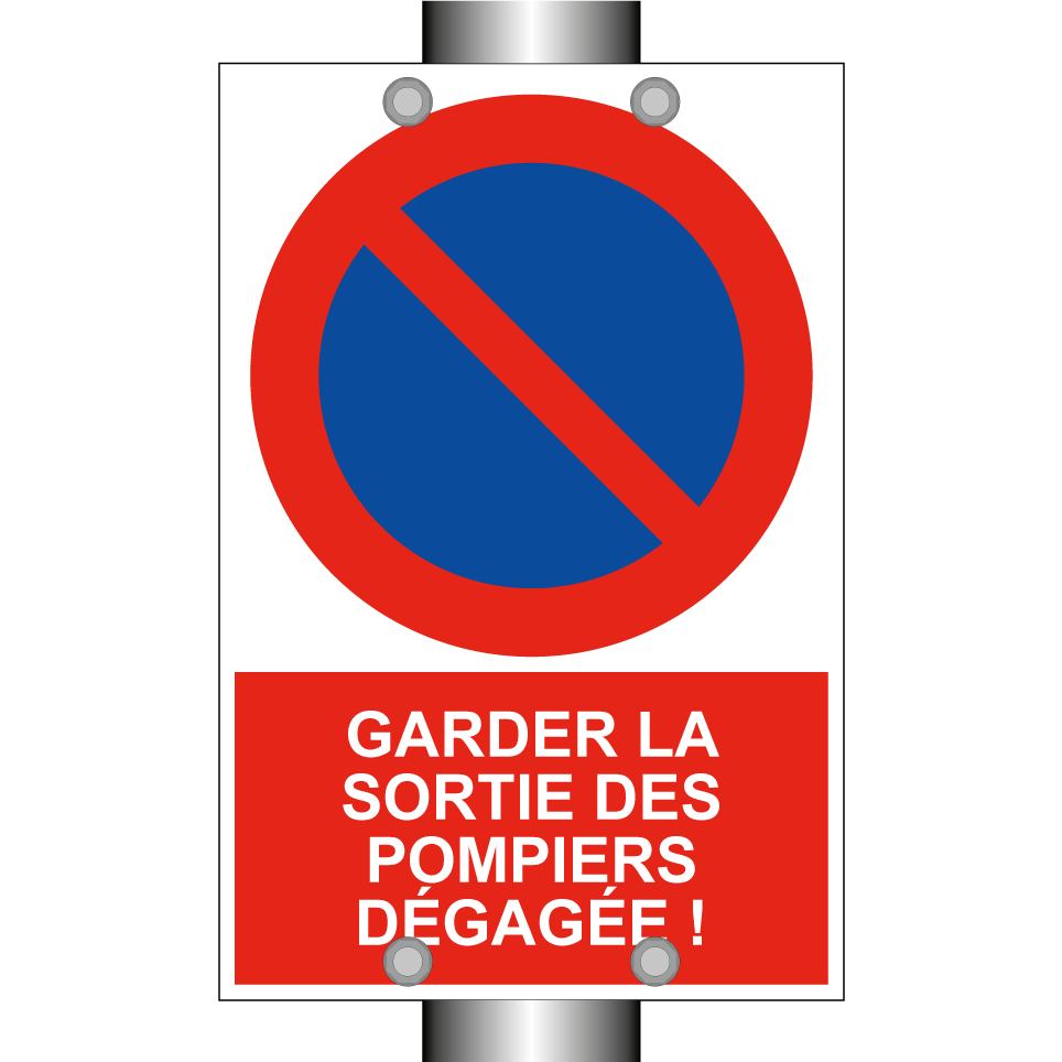 Garder la sortie des pompiers dégagée !