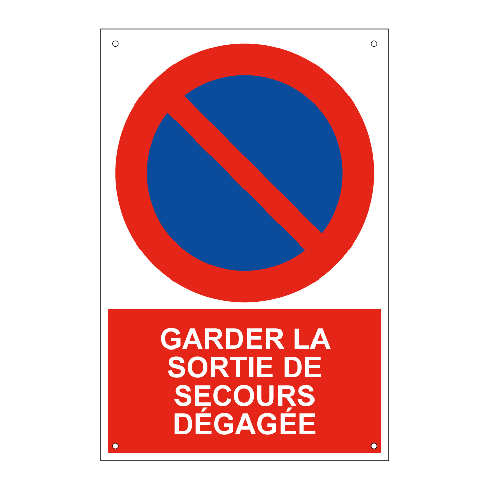 Garder la sortie de secours dégagée