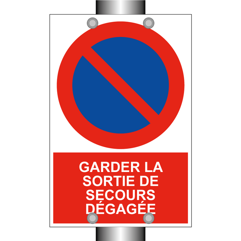 Garder la sortie de secours dégagée