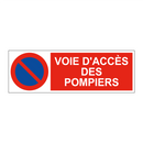 Voie d'accès des pompiers