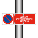 Garder l'entrée/sortie dégagée