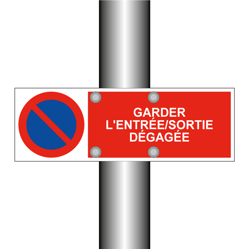 Garder l'entrée/sortie dégagée