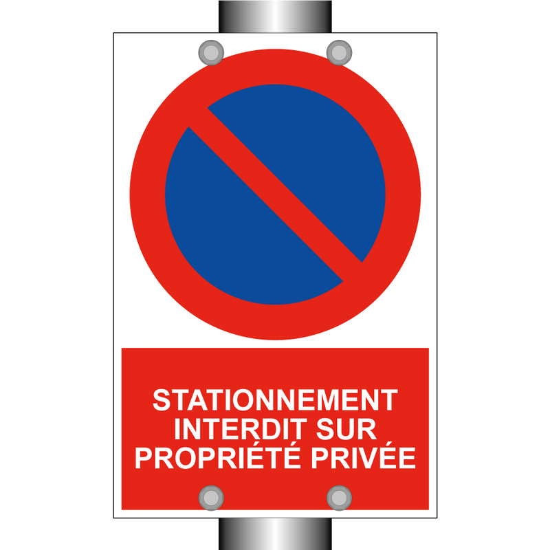 Stationnement interdit sur propriété privée