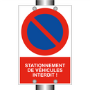 Stationnement de véhicules interdit !