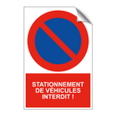 Stationnement de véhicules interdit !