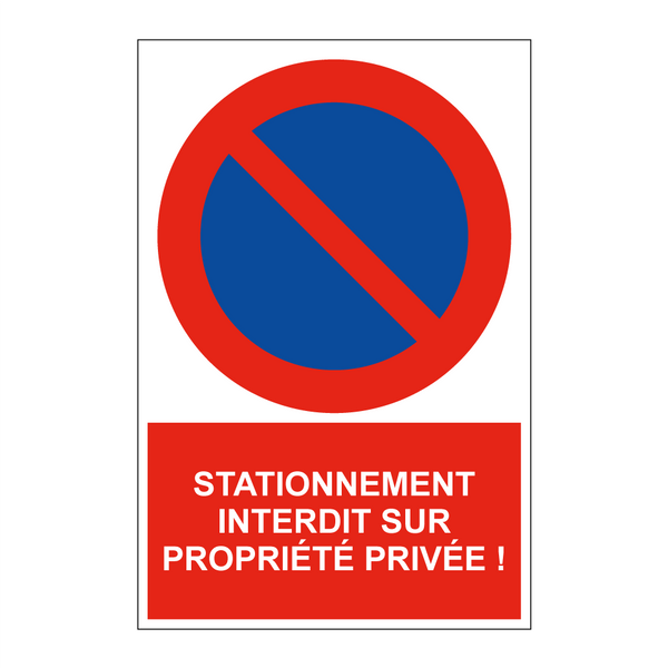 Stationnement interdit sur propriété privée !