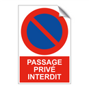 Passage privé interdit