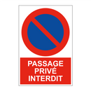 Passage privé interdit