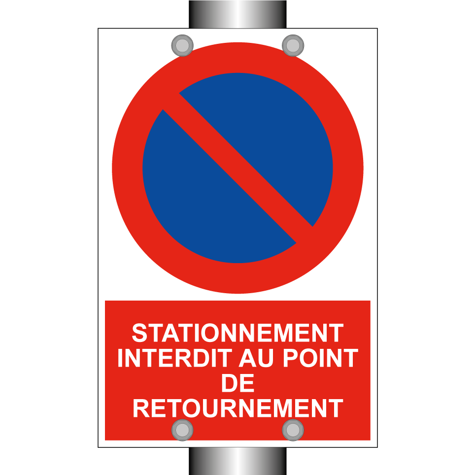 Stationnement interdit au point de retournement