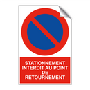 Stationnement interdit au point de retournement