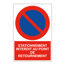 Stationnement interdit au point de retournement