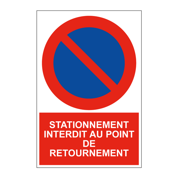 Stationnement interdit au point de retournement